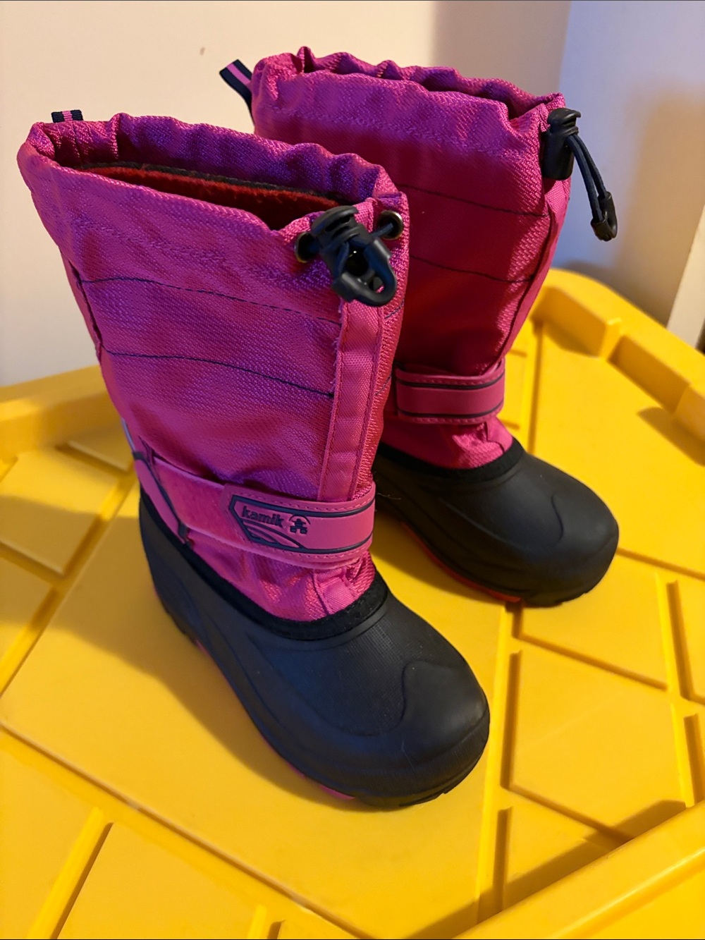 Kamik Kids Bright Pink Waterproof Snow Boots
